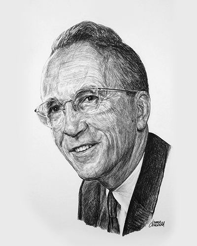 Sketch of Tommy Douglas 