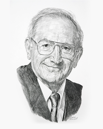 Sketch of Jack Hirsh, MD 