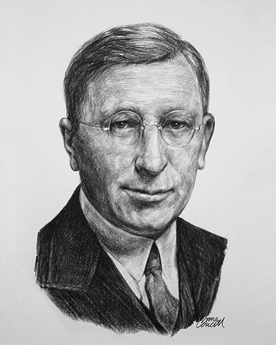 Sketch of Sir Frederick Banting