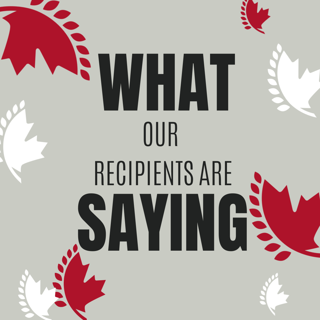 What our recipients are saying
